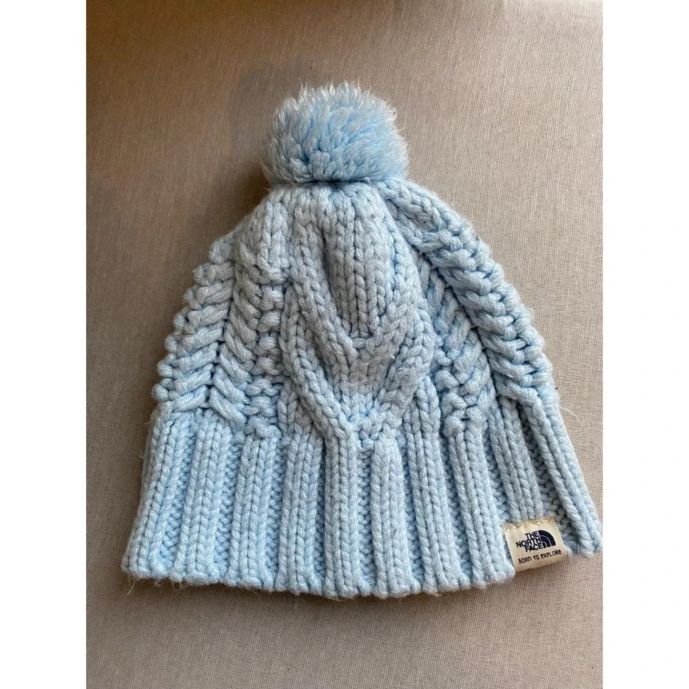The North Face Infant Beanie Blue Winter Hat Kids s1